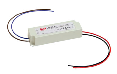 LPV-20-12 20W/12V permanent mount power supply - Click Image to Close