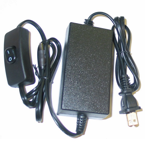 24W/12V AC adapter w/switch for 20"/7.5W Sunstrip10 - Click Image to Close