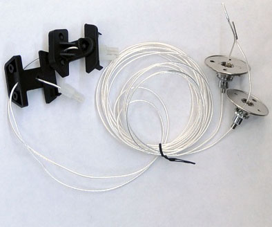 Conductive Hanging Wires and Swivel Endcaps
