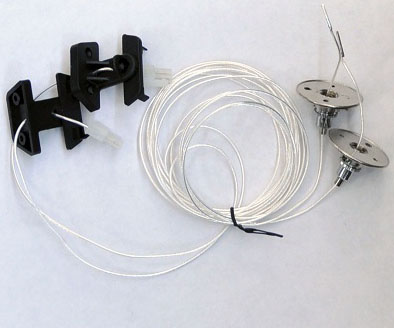 Conductive Hanging Wires and Swivel Endcaps - Click Image to Close