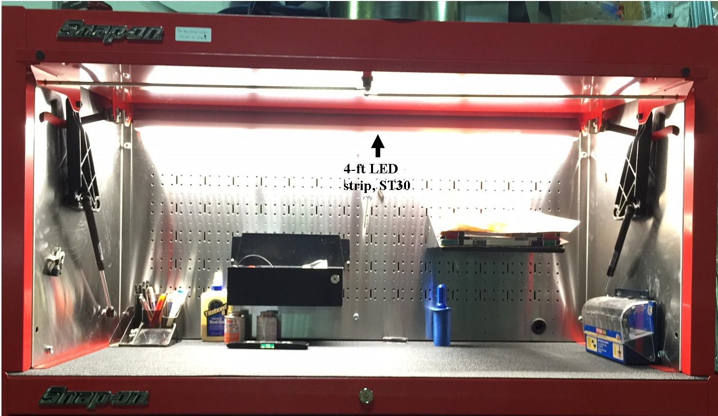 Snap on sales tool box light